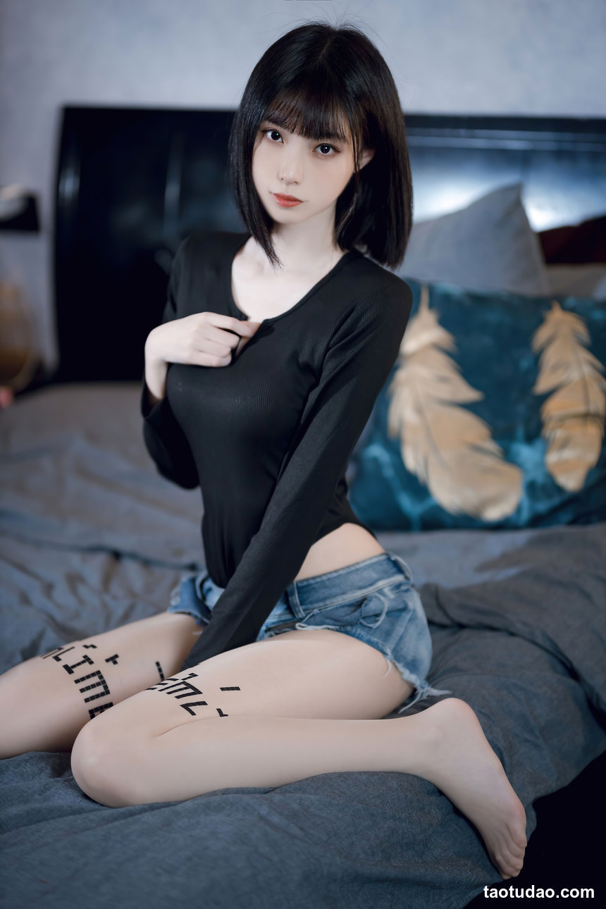 图片[4]-许岚LAN – NO.032 纯欲牛仔短裤2[40P-277.7M]-艺库