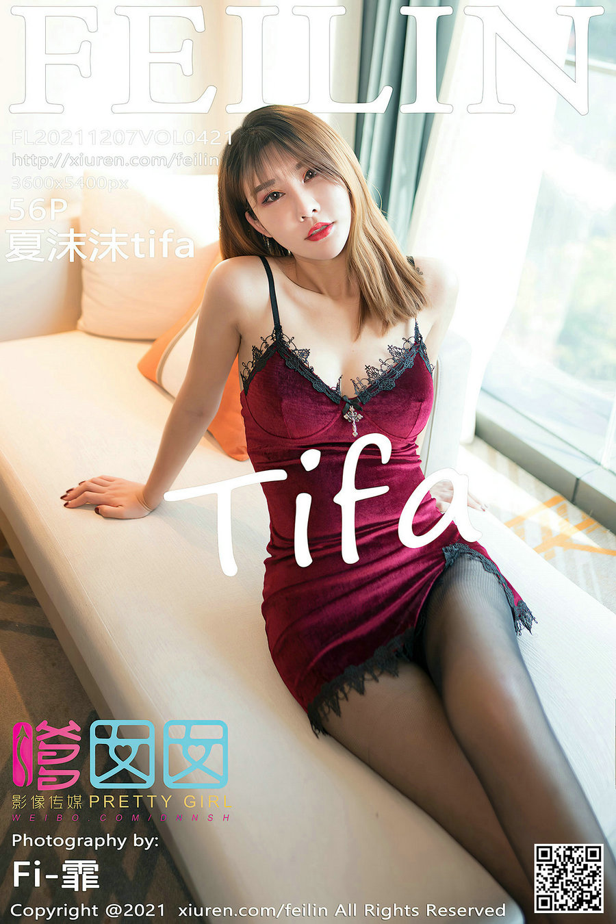 / FEILIN /嗲囡囡 2021.12.07 VOL.421 夏沫沫tifa / 56P475MB / 秀人旗下-绅士图