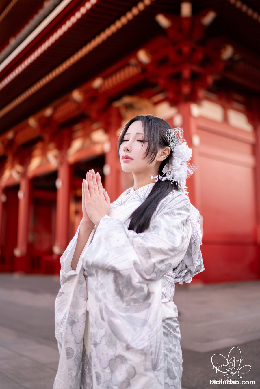 图片[3]-雨波 2024年1月 銀鈿和服 Silver Kimono [46P-250MB]-艺库