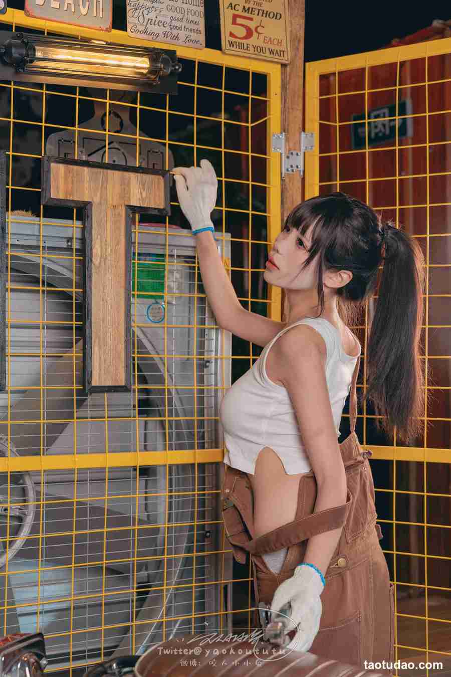 图片[4]-咬人小小兔 1月作品『机车修理工』 Shake it [72P-472MB]-艺库
