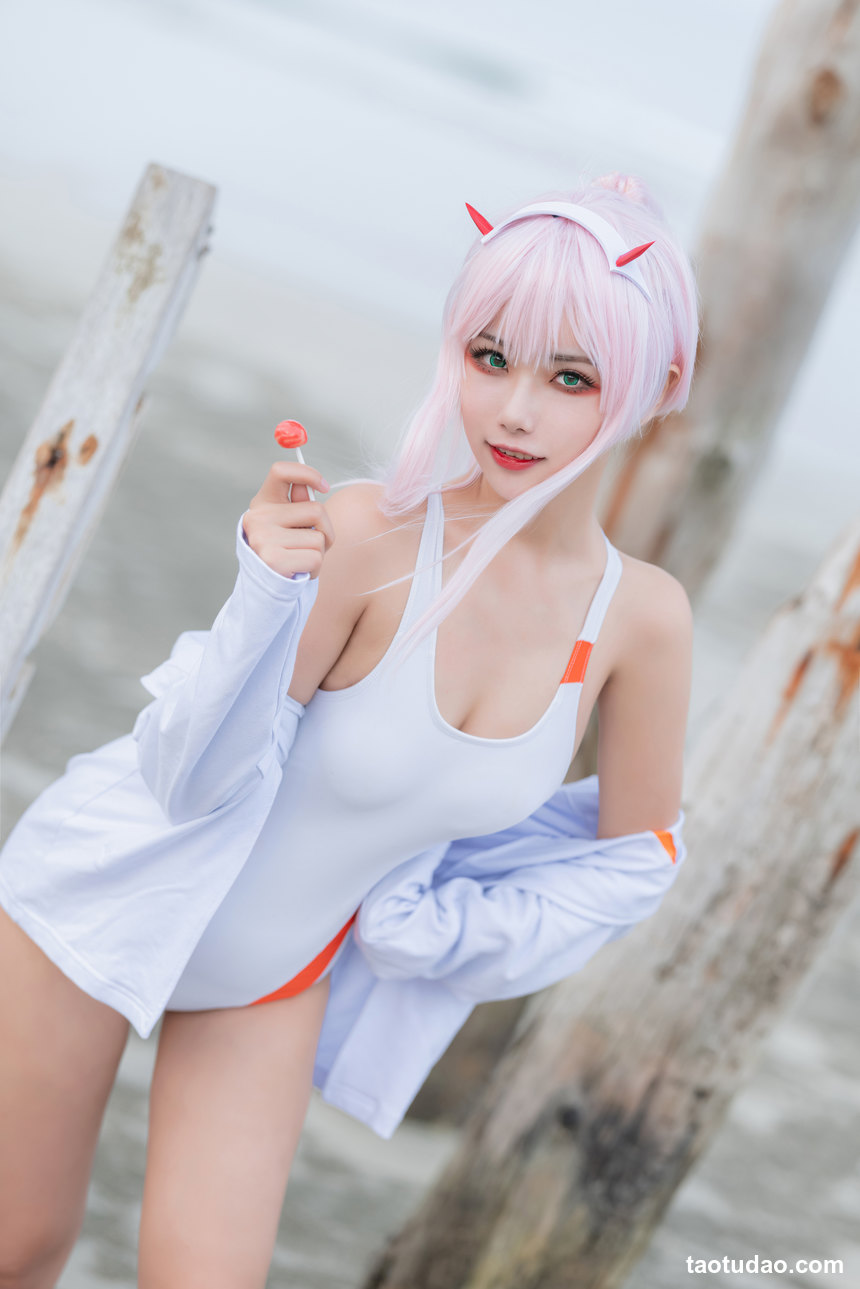 图片[2]-Momoko葵葵 – DARLING in the FRANXX 02 泳装 兔女郎&花嫁 [61P-858MB]-艺库