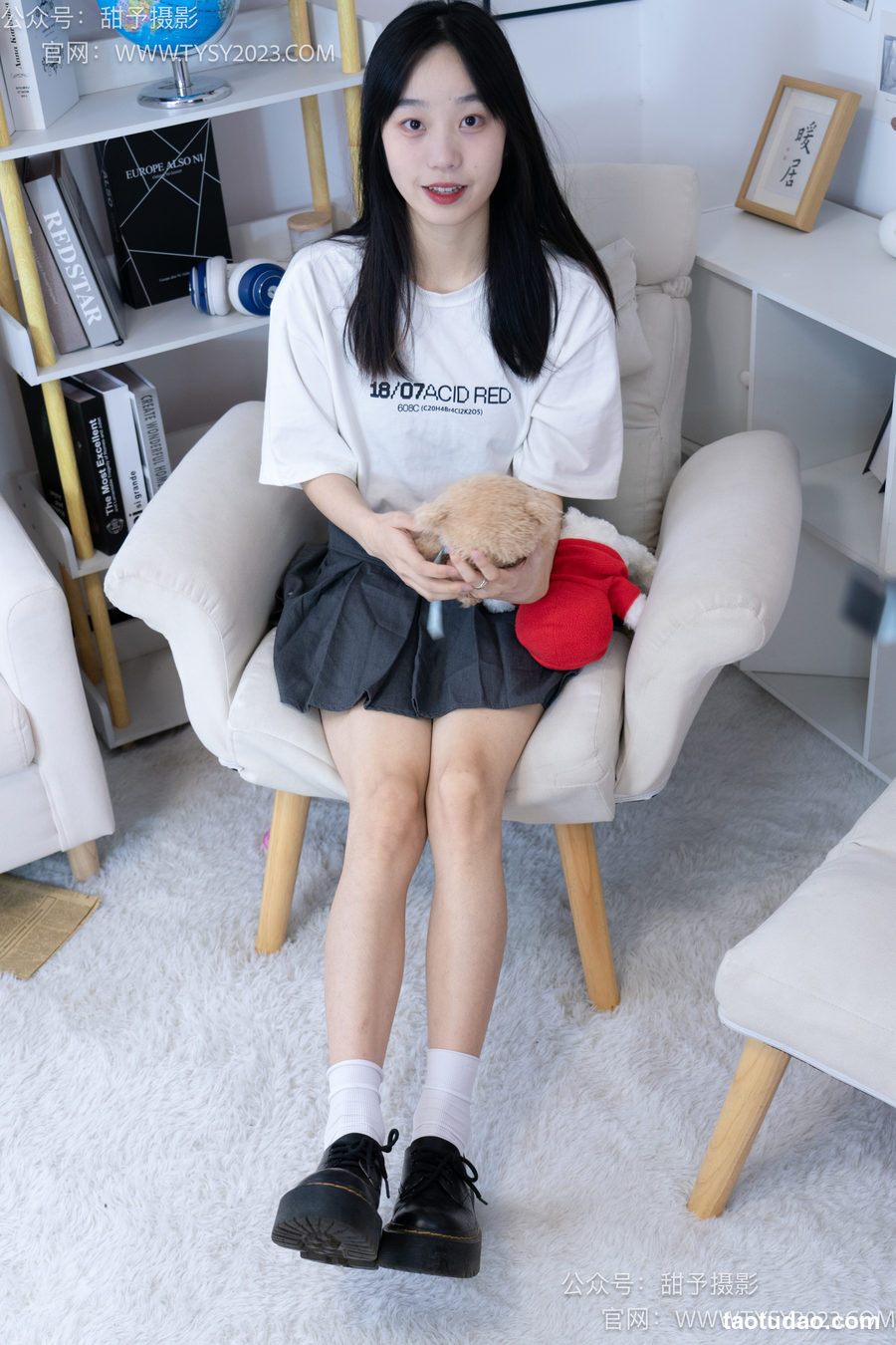 图片[4]-甜予摄影 NO.008 艺艺-皮鞋、白棉袜、裸足 [122P-2.95G]-艺库