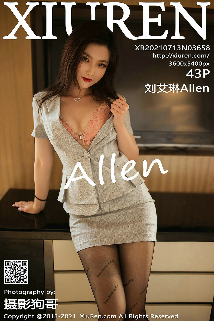 / 秀人美媛馆 / 2021.07.13 No.3658 刘艾琳Allen / 43P405MB / 秀人网-绅士图