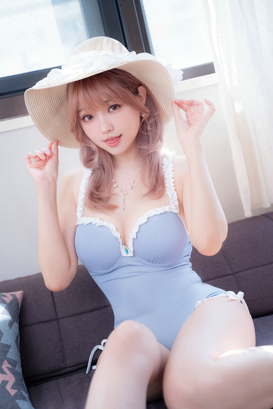 Ely_eee(ElyEE子) - Mist Blue Lady / 37P-79MB / cos萌妹-艺库