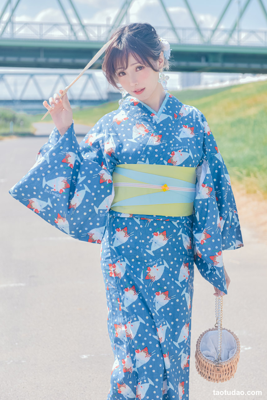 ElyEE子 - NO.119 2023.august A-聖代浴衣 Sundae Yukata [28P-129MB]-绅士图