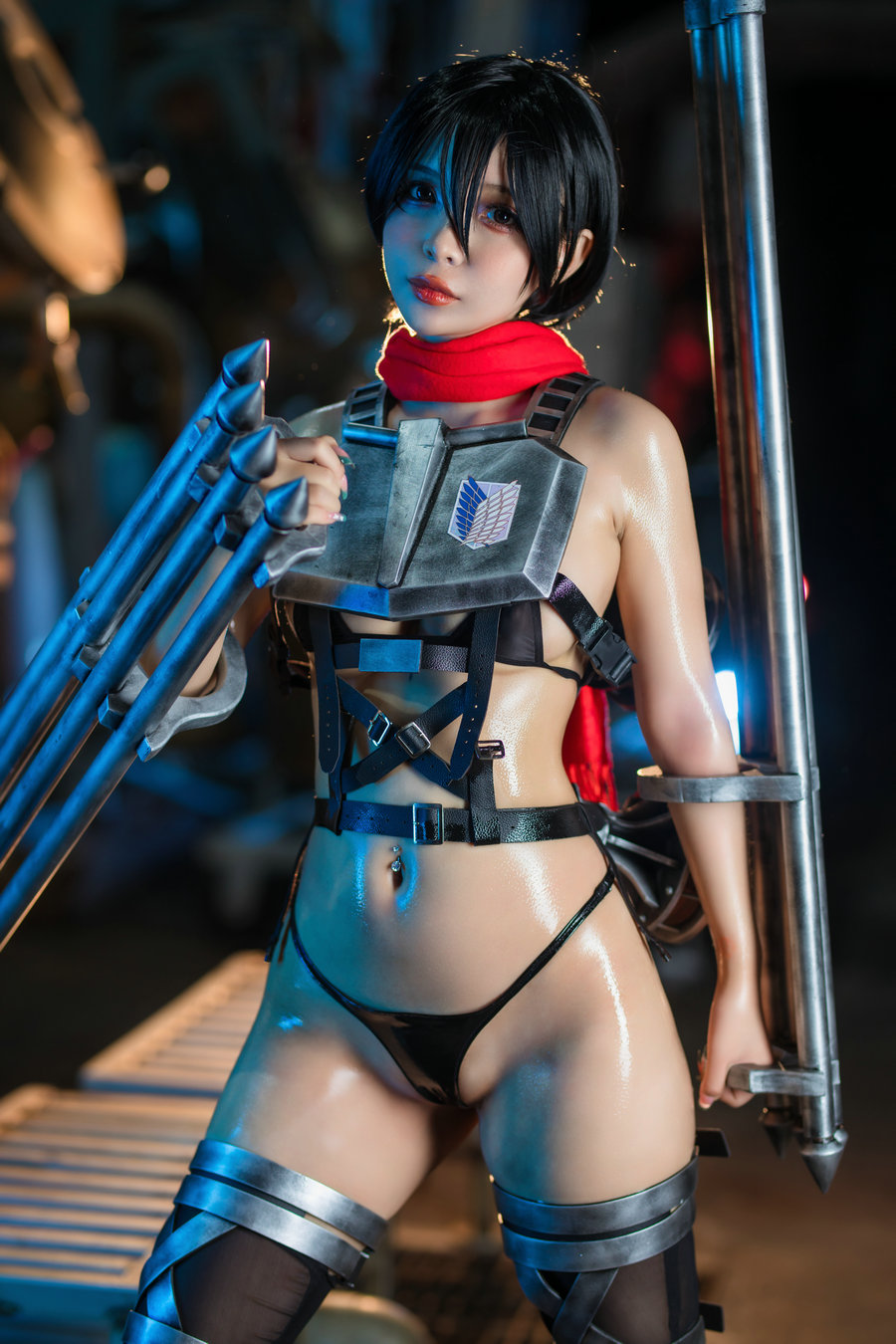 Umeko J – cosplay Mikasa Final Season Attack on Titan / 155P20V-1.95GB / cos萌妹-绅士图