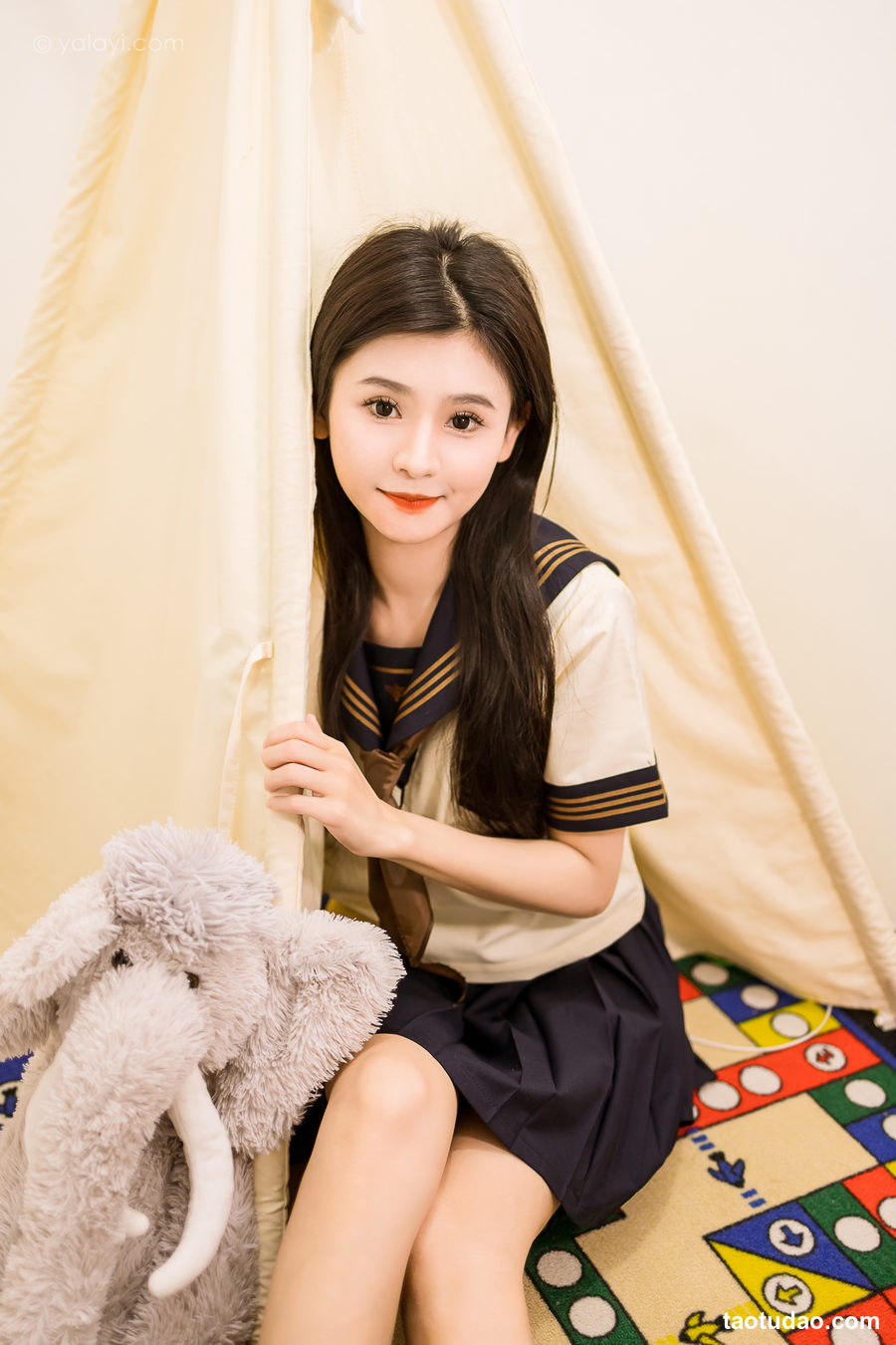 图片[3]-[YALAYI雅拉伊]2023.08.31 NO.1068 今天就穿jk吧 若婷[45+1P／242MB]-艺库