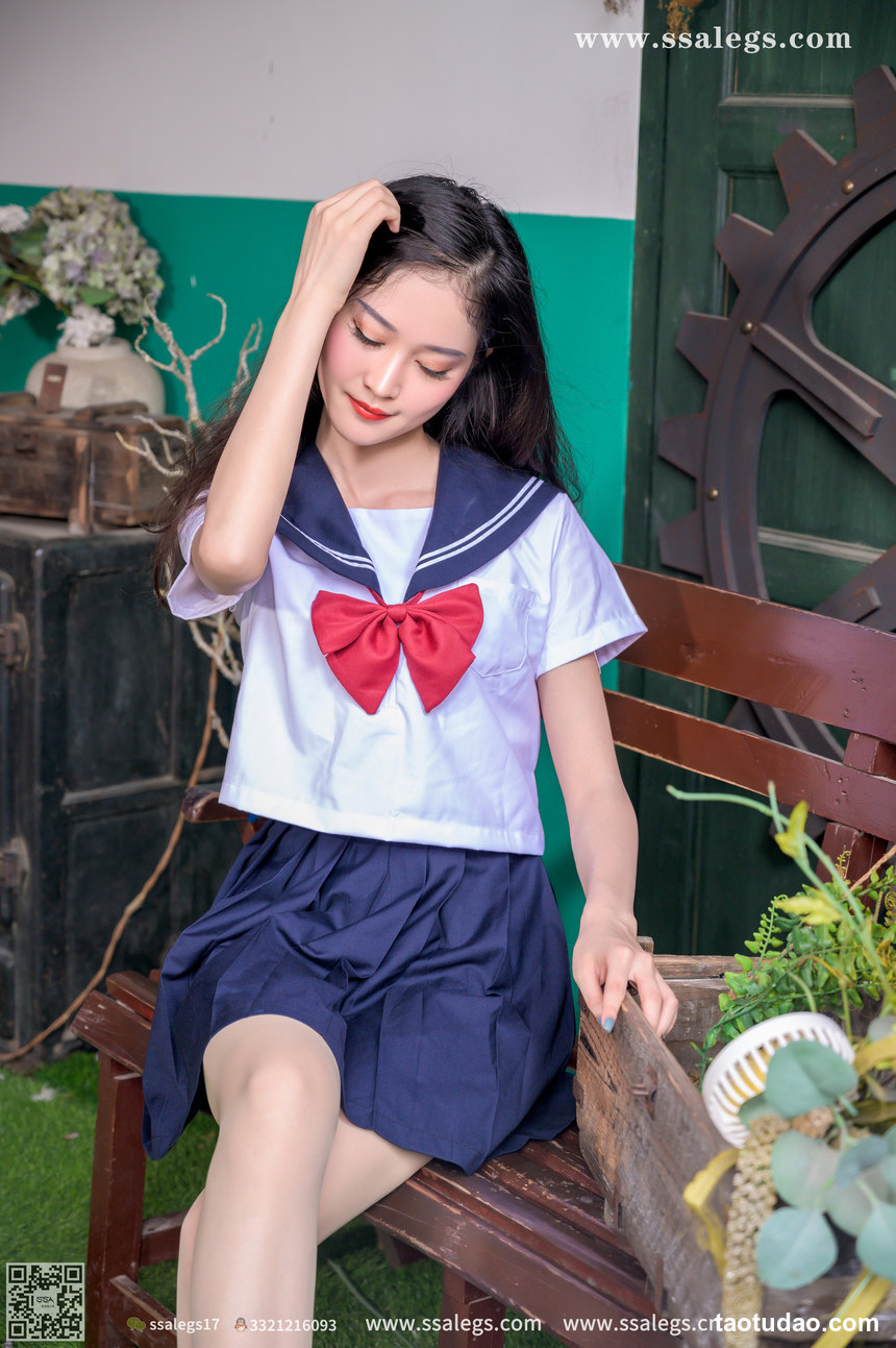 图片[3]-[SSA丝社]超清写真 NO.421 漫漫白色jk制服肉丝写真(上)[135P／1.94GB]-艺库
