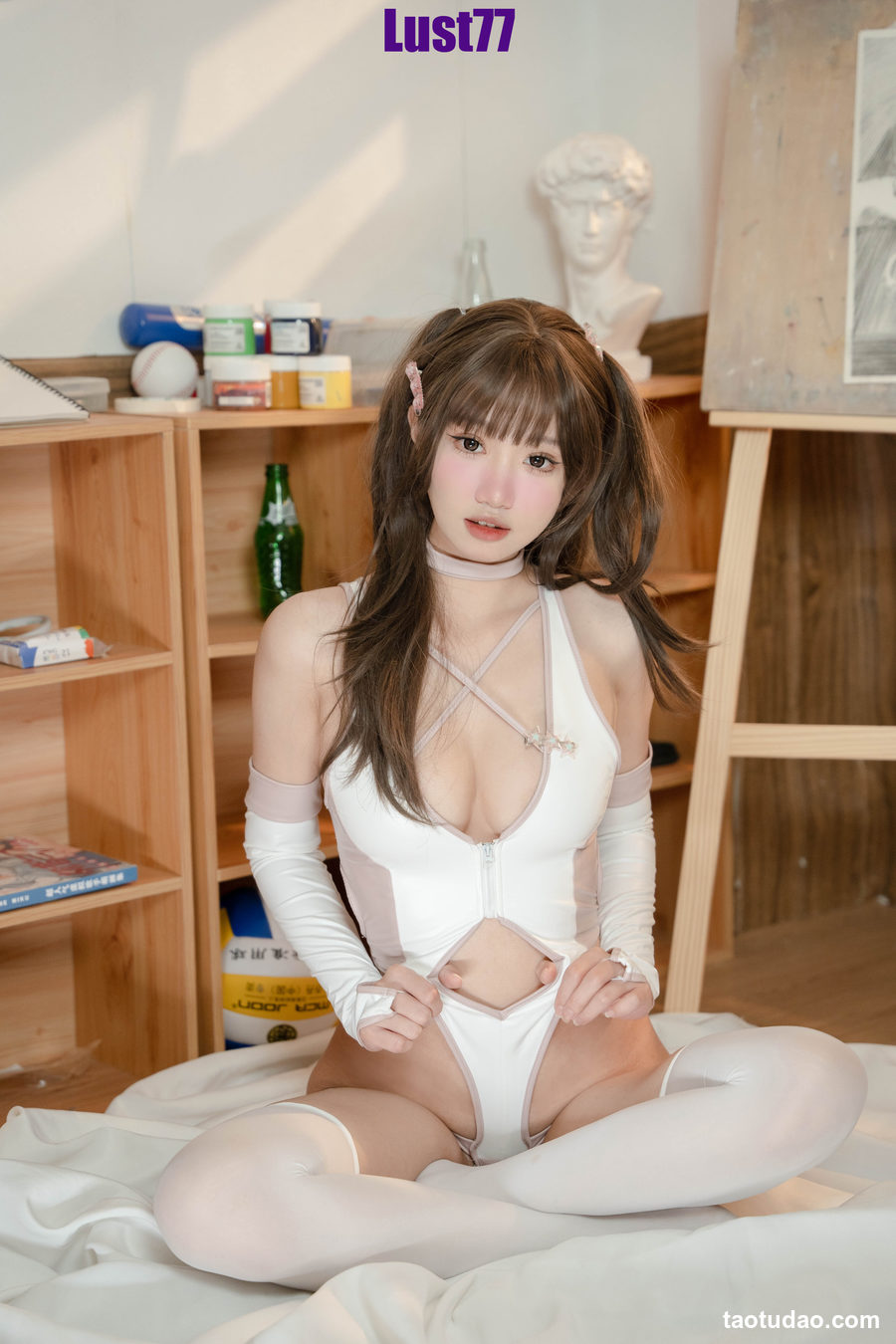 图片[3]-柒柒要乖哦 – 粉色泳衣 [77P-0.99GB]-艺库