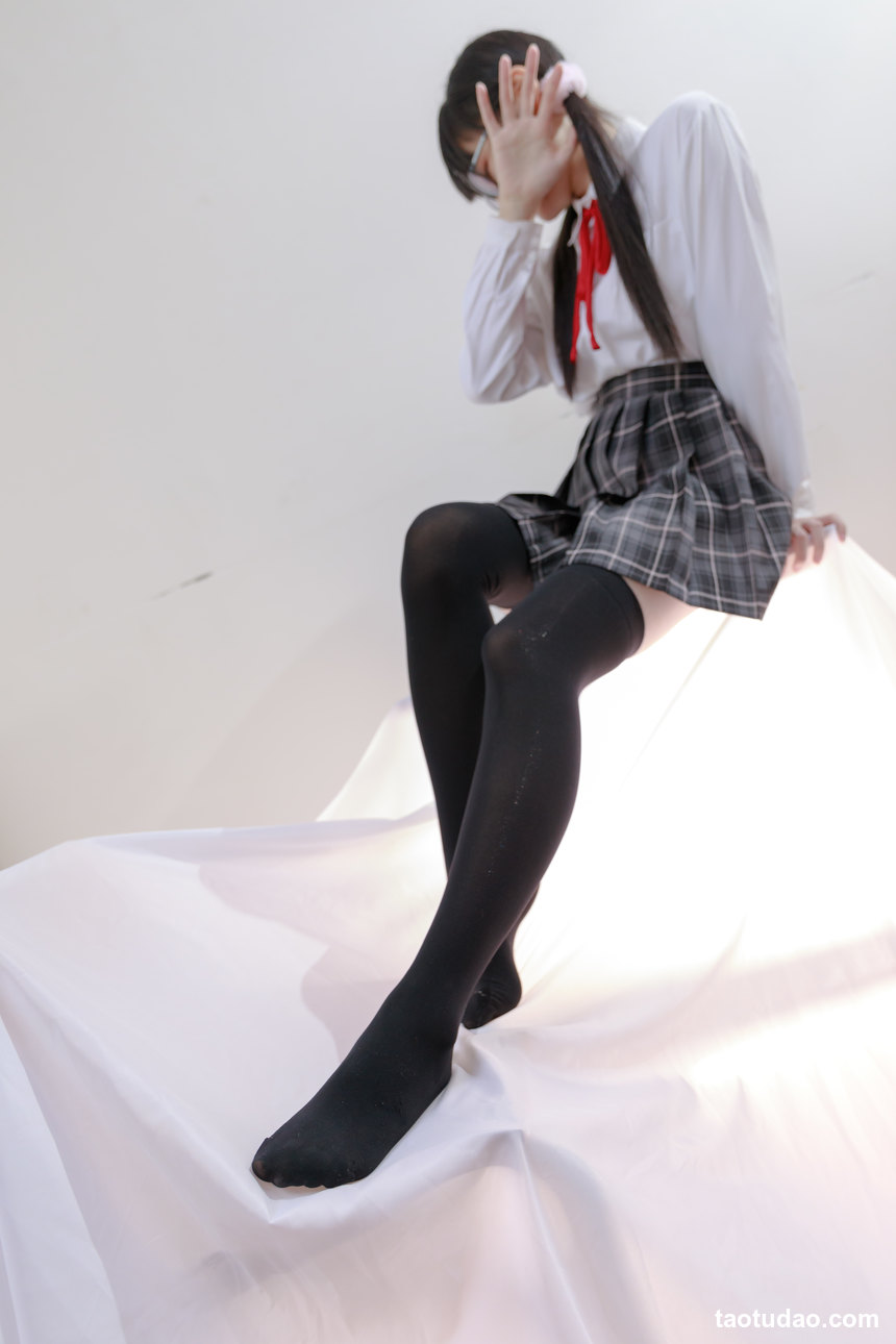 图片[2]-喵写真 PR15 008 JK黑丝格子裙 [91P+1V-586MB]-艺库