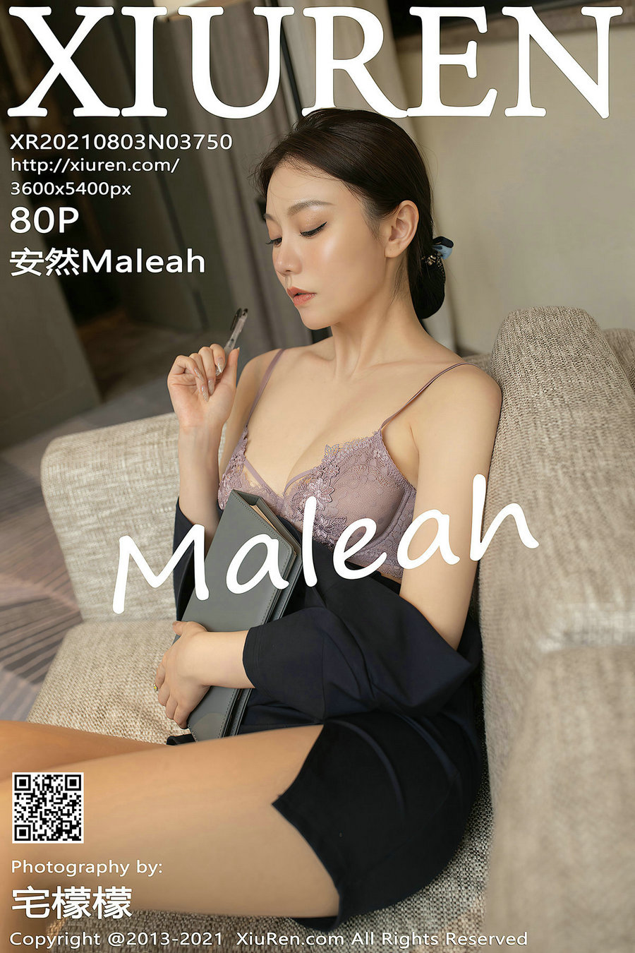 / 秀人美媛馆 / 2021.08.03 No.3750 安然Maleah / 80P799MB / 秀人网-艺库