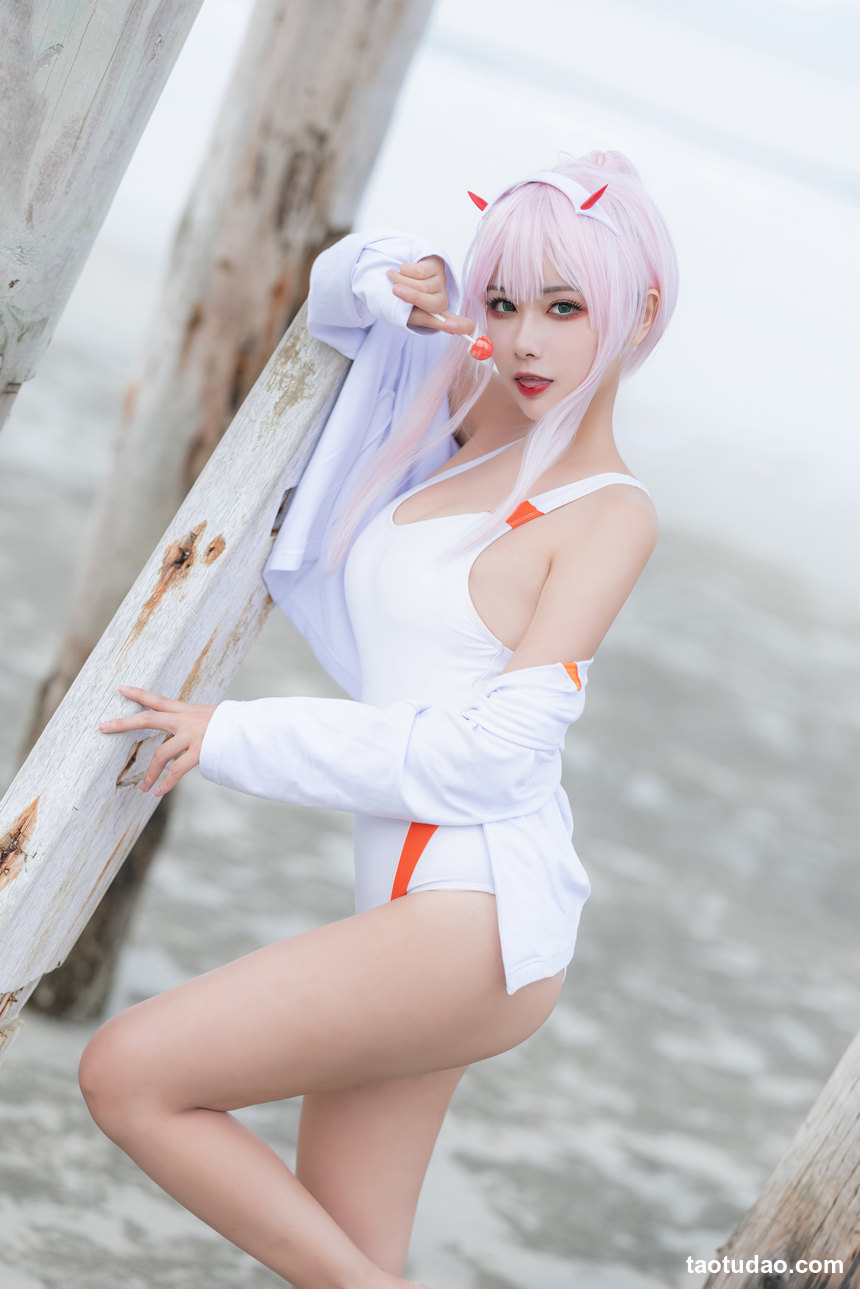 图片[4]-Momoko葵葵 – DARLING in the FRANXX 02 泳装 兔女郎&花嫁 [61P-858MB]-艺库