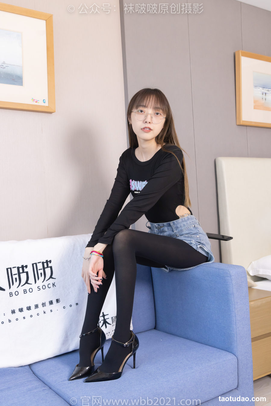 图片[4]-[BoBoSocks袜啵啵]NO.321 稚予-高跟鞋、厚黑丝[150P+1V／6.01GB]-艺库