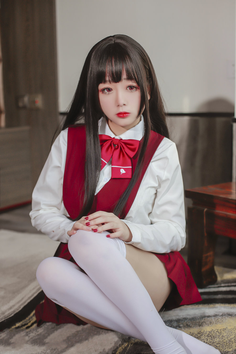 Cosplay日奈娇 – JK少女红裙 / 28P-276MB / cos萌妹-艺库