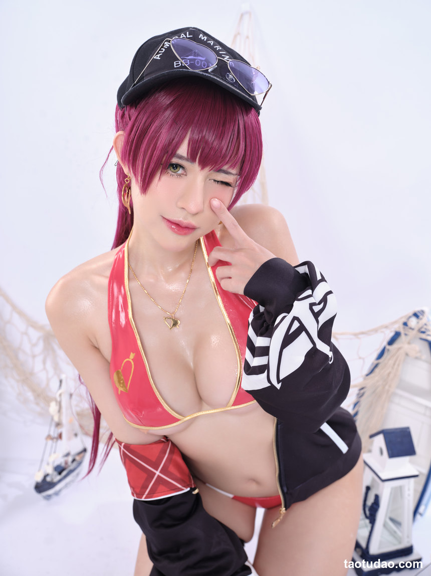 PingPing – NO.42 Hoshou Marine Swimwear (Hololive) [27P-726MB]-绅士图