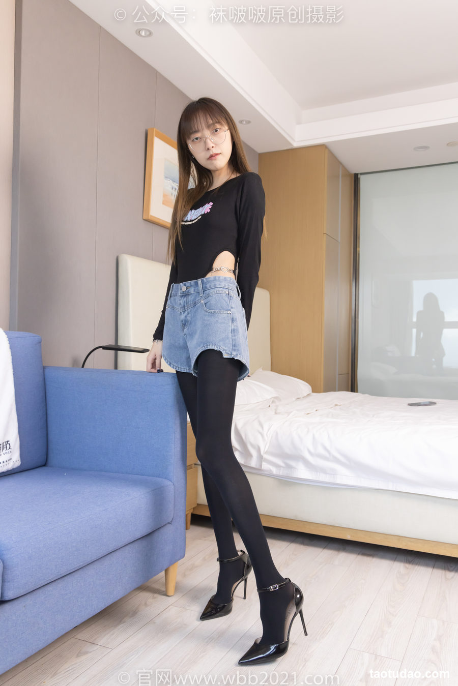 图片[2]-[BoBoSocks袜啵啵]NO.321 稚予-高跟鞋、厚黑丝[150P+1V／6.01GB]-艺库
