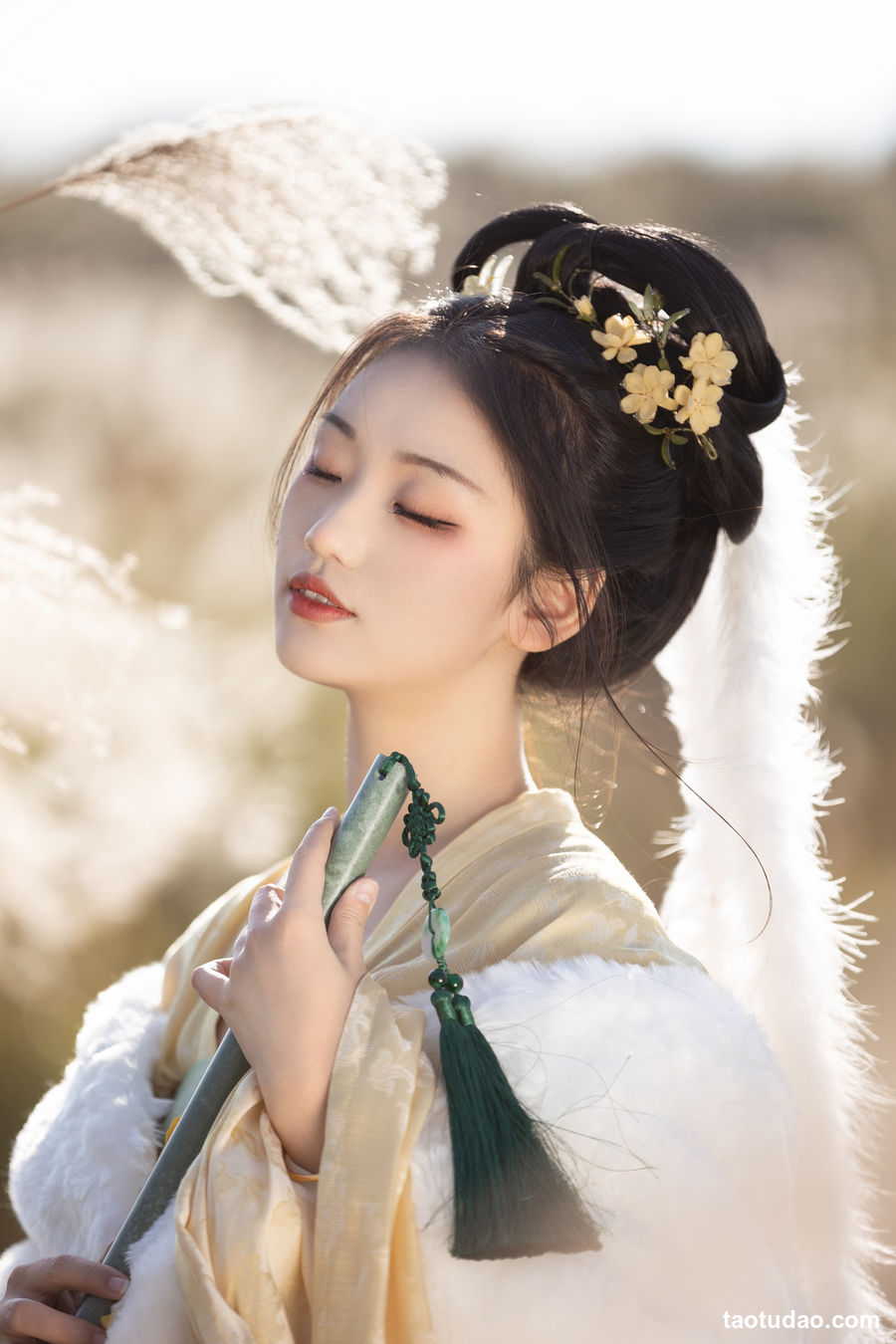 图片[2]-[YITUYU艺图语]2023.02.09 芦苇晚风鸣 晚江亭[25+1P／263MB]-艺库