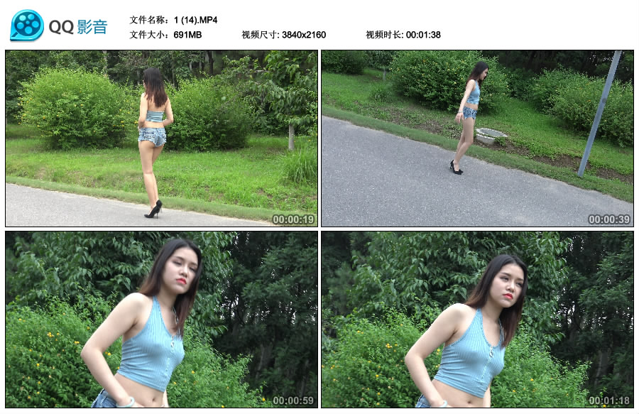 精选街拍视频 No.2889 极品劲爆身材美女模拍视频 / 4.51GB / 街拍视频-艺库