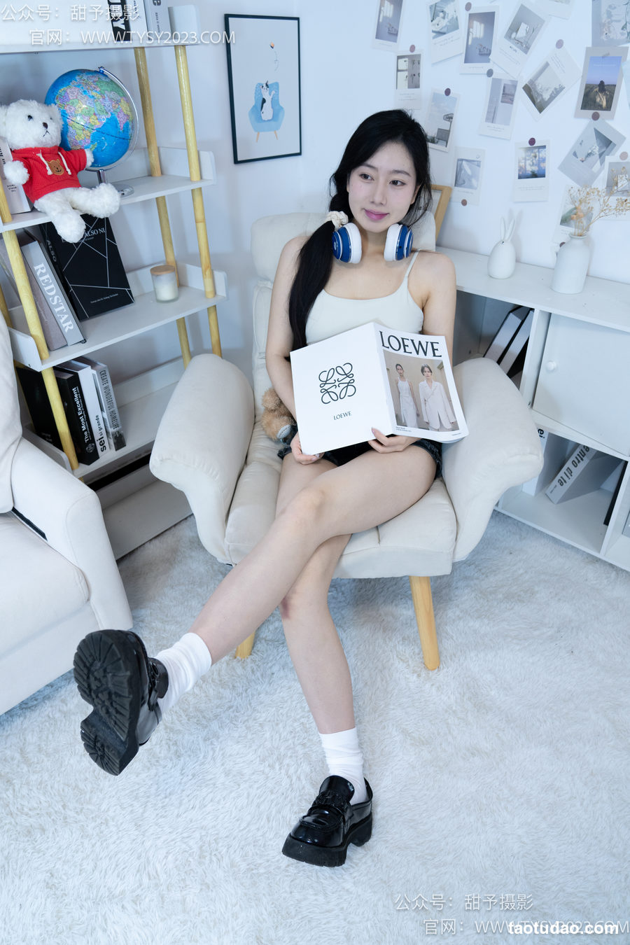 图片[2]-甜予摄影 NO.003 鱼鱼-皮鞋、白棉袜、裸足 完整版 [123P+2V-9.98G]-艺库