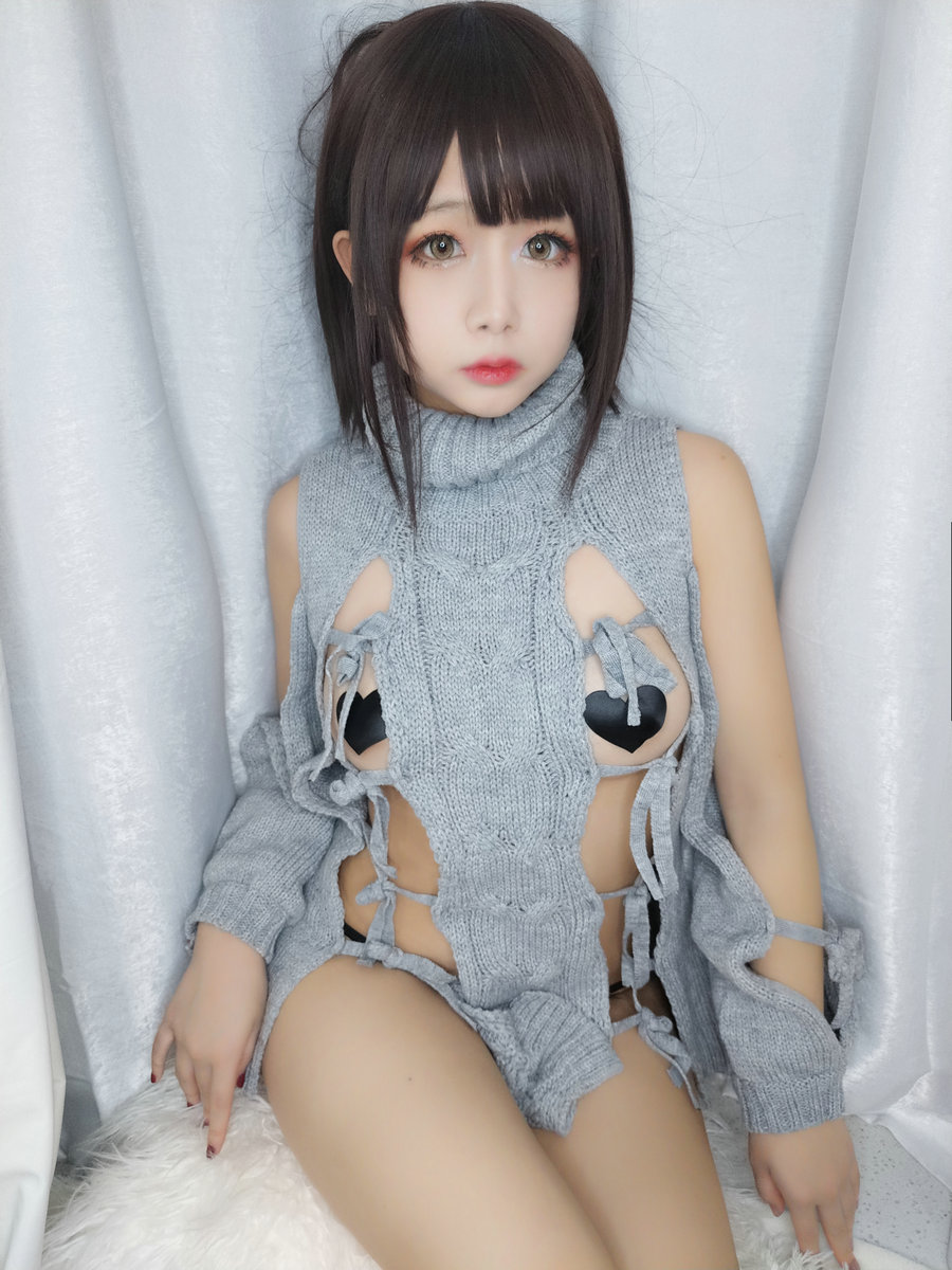 Cosplay日奈娇 – 露背毛衣 / 36P-170MB / cos萌妹-绅士图