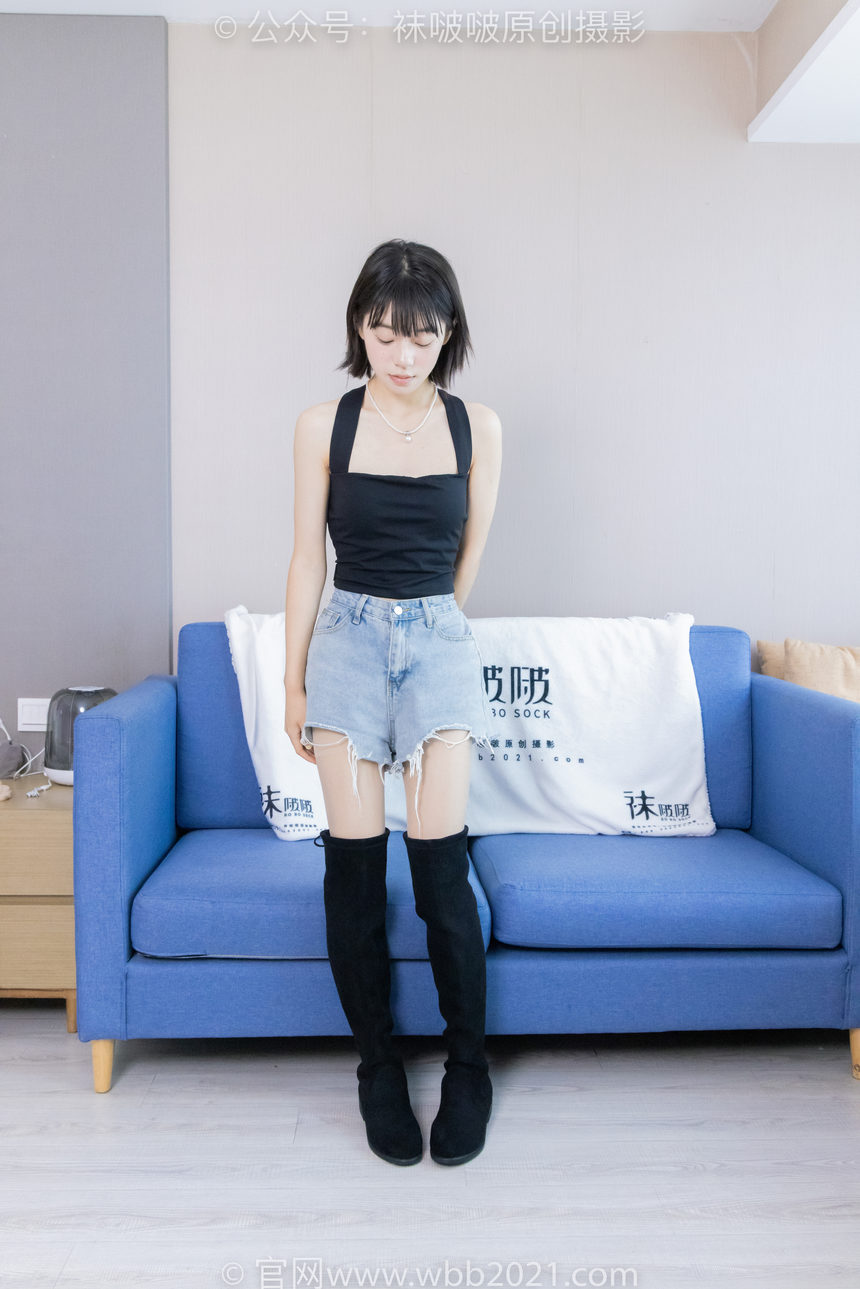 图片[3]-[BoBoSocks袜啵啵]NO.422 糯米-长靴、白棉袜、肉丝[140P+1V／6.79GB]-艺库