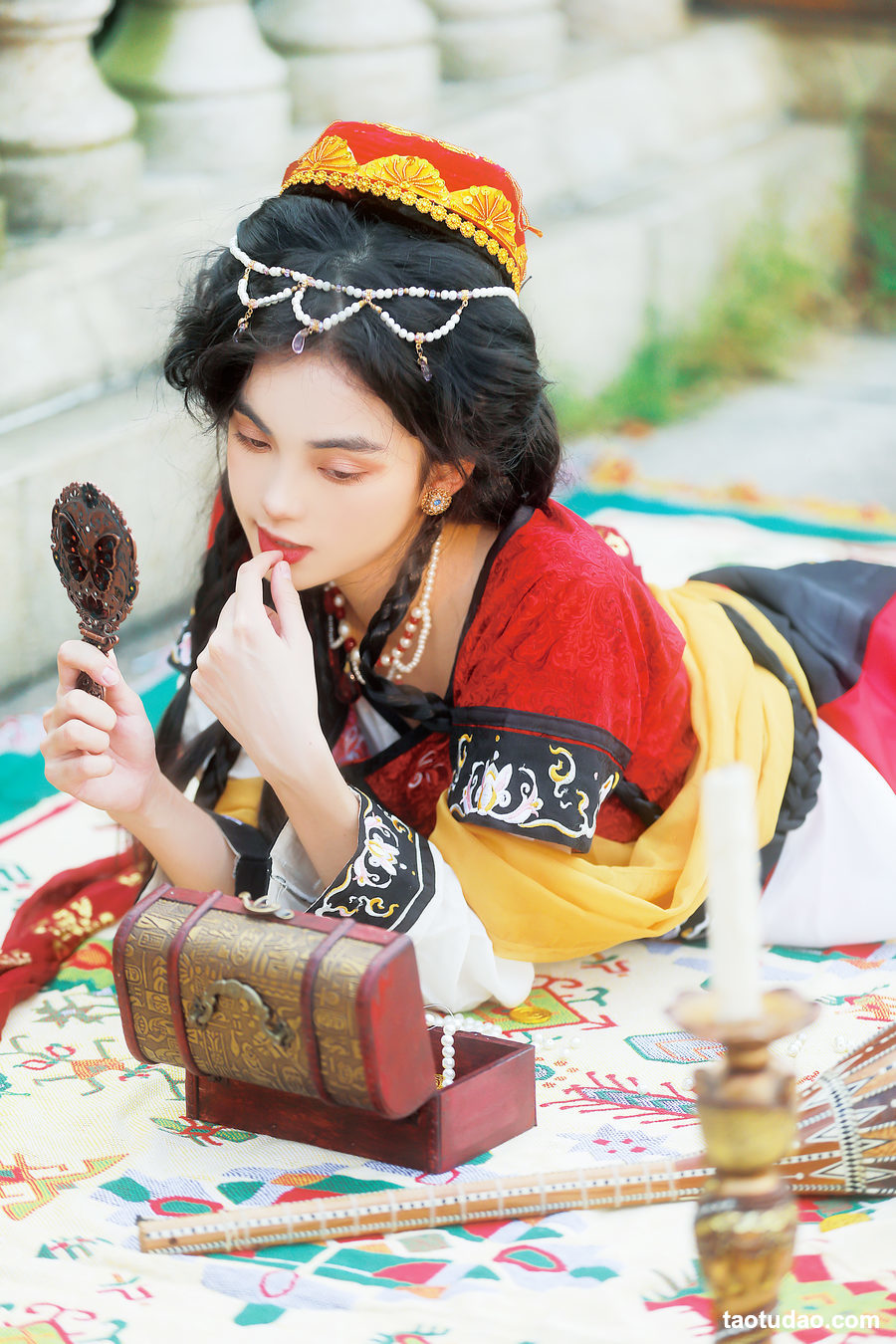图片[4]-[YITUYU艺图语]2023.03.17 你们中原人，都这么娇娇弱弱的吗？Linglingxue_[21+1P／211MB]-艺库