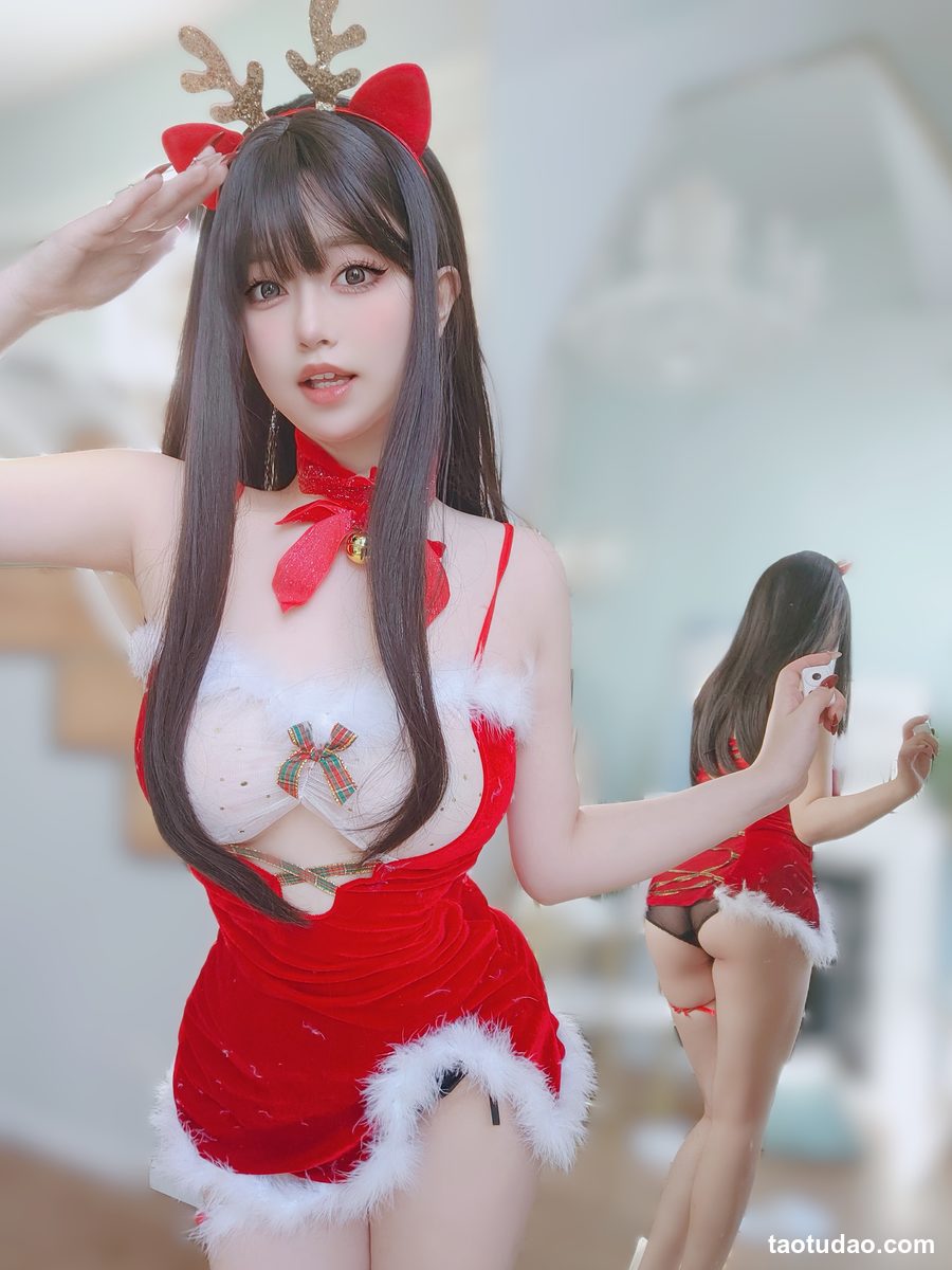 图片[2]-女主K – 圣诞麋鹿 [100P+1V-460MBB]-艺库