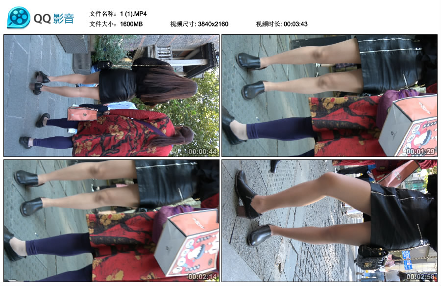 精选街拍视频 No.2834 短裙街拍美女 / 1.56GB / 街拍视频-绅士图