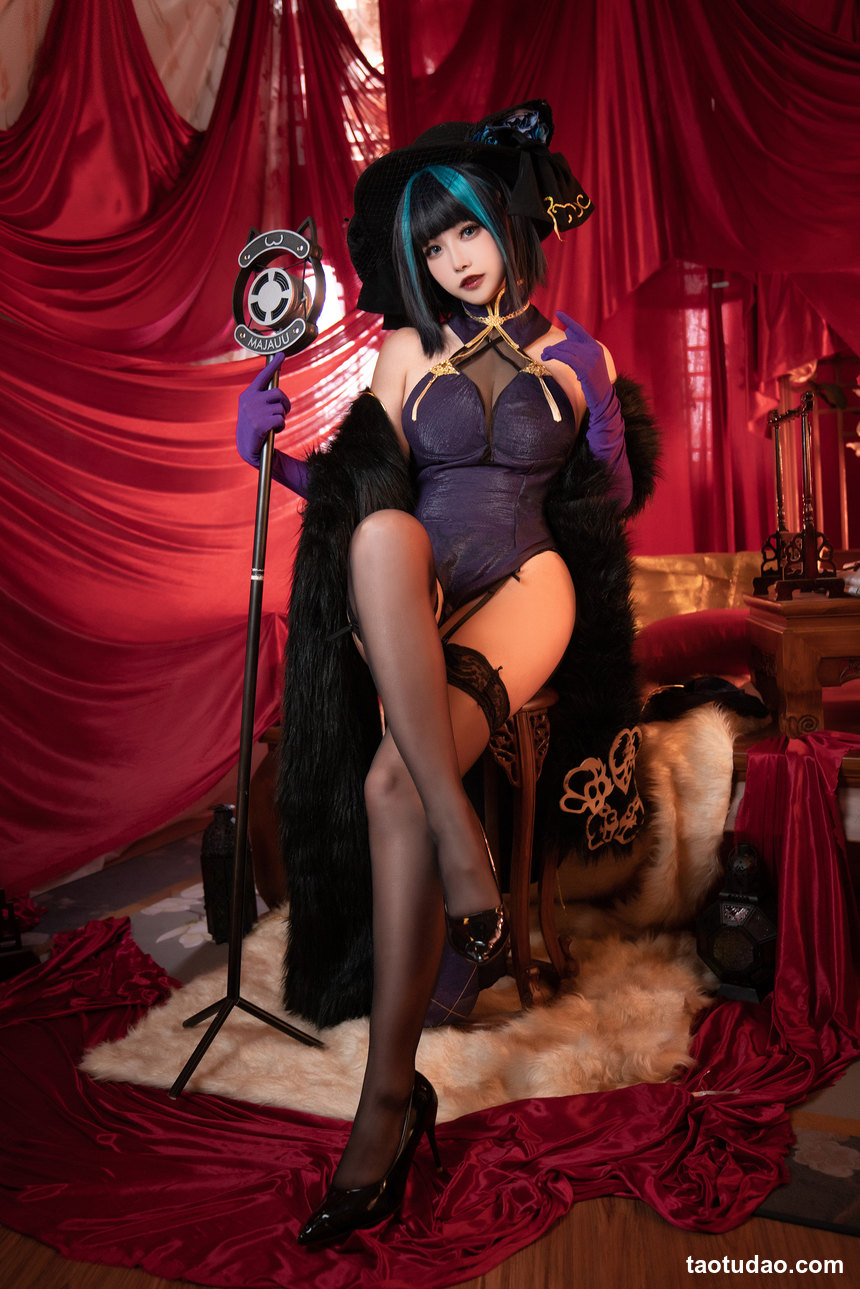 图片[2]-Momoko葵葵 – NO.37 碧蓝航线柴郡 音乐绚烂CaitSith [16P-22MB]-艺库