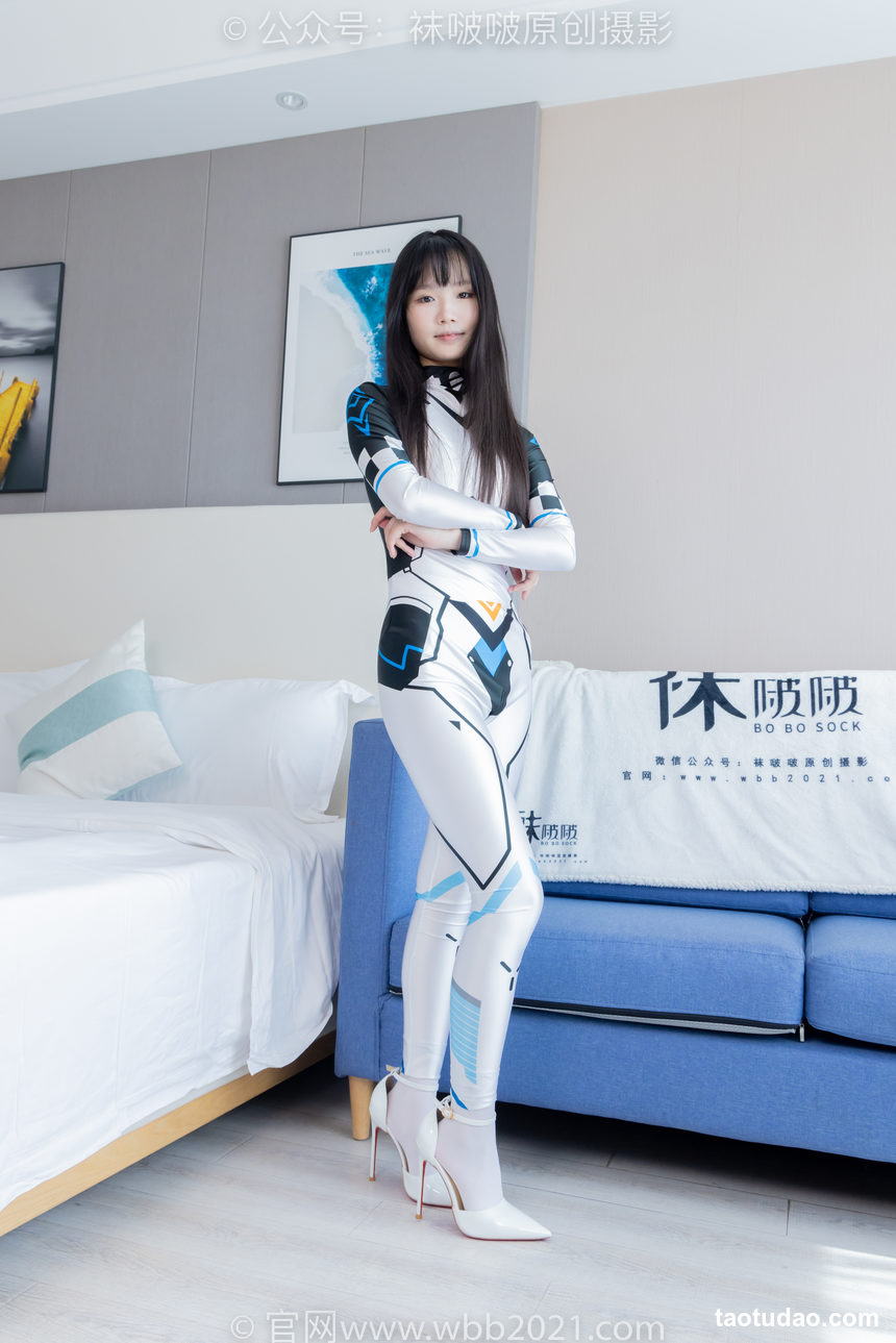 图片[4]-[BoBoSocks袜啵啵]NO.463 甜甜圈-高跟鞋、厚白丝、裸足、连体衣裤里丝[140P+1V／5.59GB]-艺库