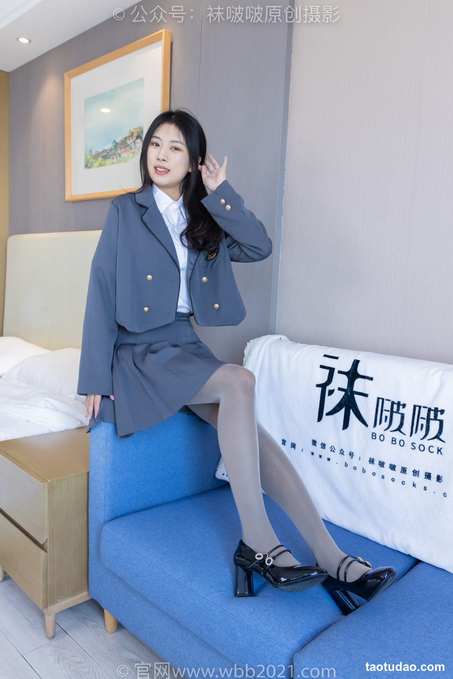 图片[3]-[BoBoSocks袜啵啵]NO.312 奶油-高跟鞋、黑丝打底、肉丝[160P+1V／6.67GB]-艺库