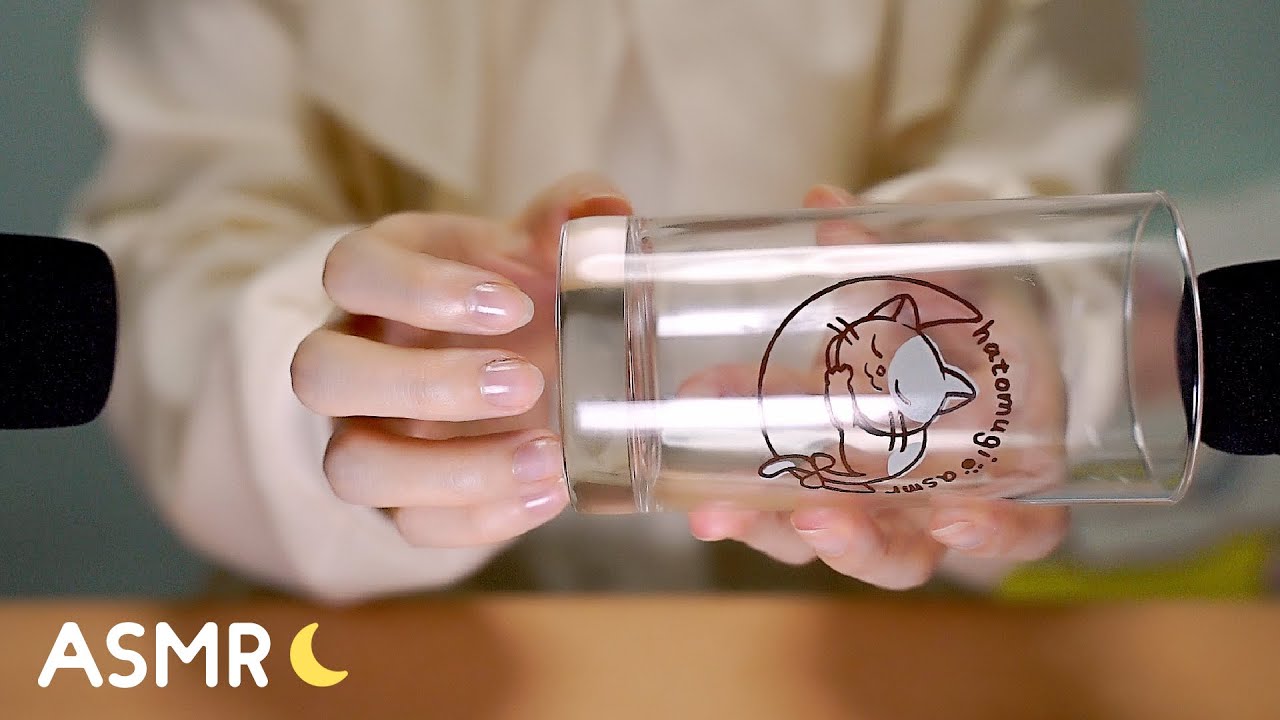 Hatomugi敲击各种玻璃制品的声音 Glass Sounds-Hatomugi ASMR / 日本ASMR-艺库