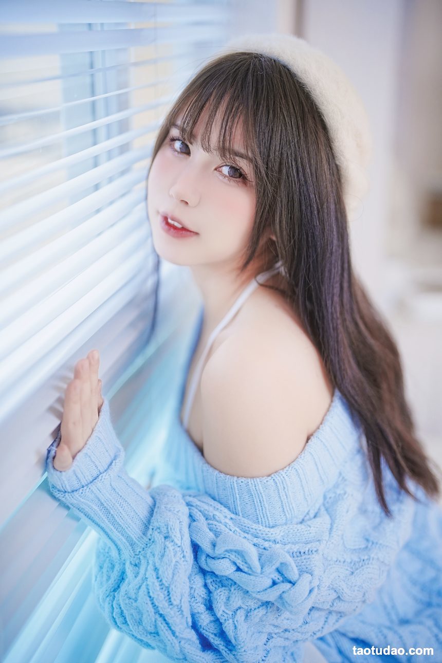 图片[3]-Tina很妖孽呀 – 蓝色秋冬毛衣 [27P-168MB]-艺库