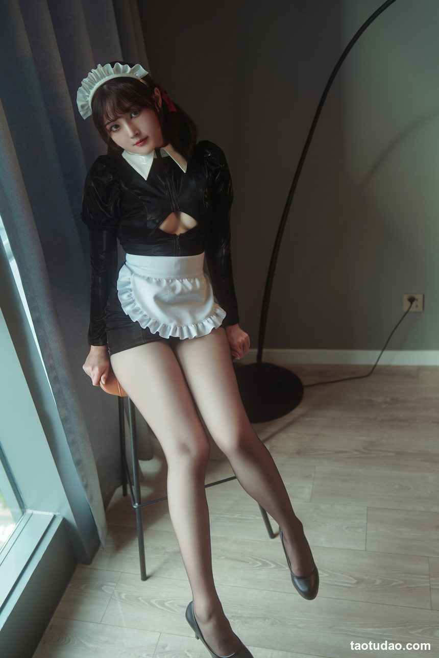 图片[2]-Natsuko夏夏子-黑漆皮女仆[50P-411MB]-艺库