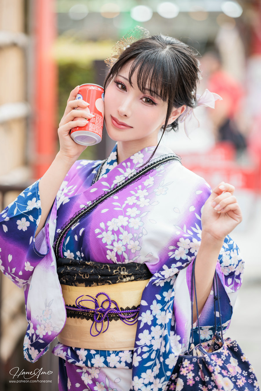 Hane Ame 雨波写真 – Original Violet Kimono 紫羅蘭夏日浴衣 / 109P9V-1.82GB / cos萌妹-艺库