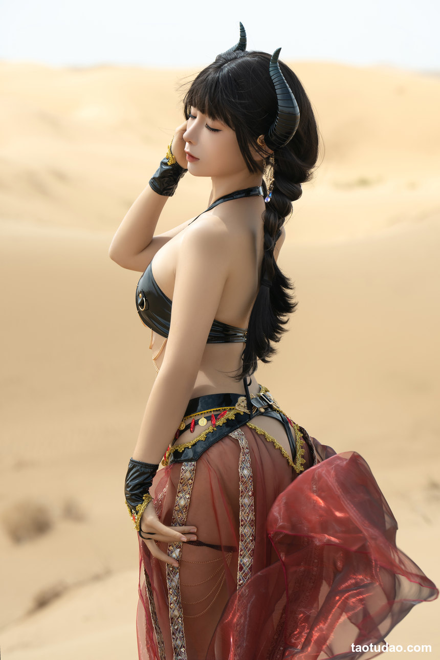 图片[2]-蠢沫沫 – NO.244 沙漠魅魔 [9P-76MB]-艺库