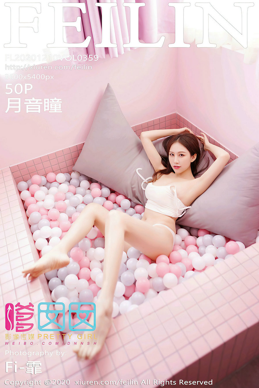 / FEILIN /嗲囡囡 2020.12.10 VOL.359 月音瞳 / 50P374MB / 秀人旗下-绅士图