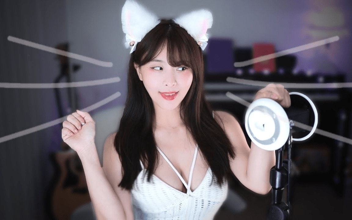 [Mimo]可爱猫咪姐姐的耳朵按摩-Mimo 미모 / 韩国ASMR-绅士图