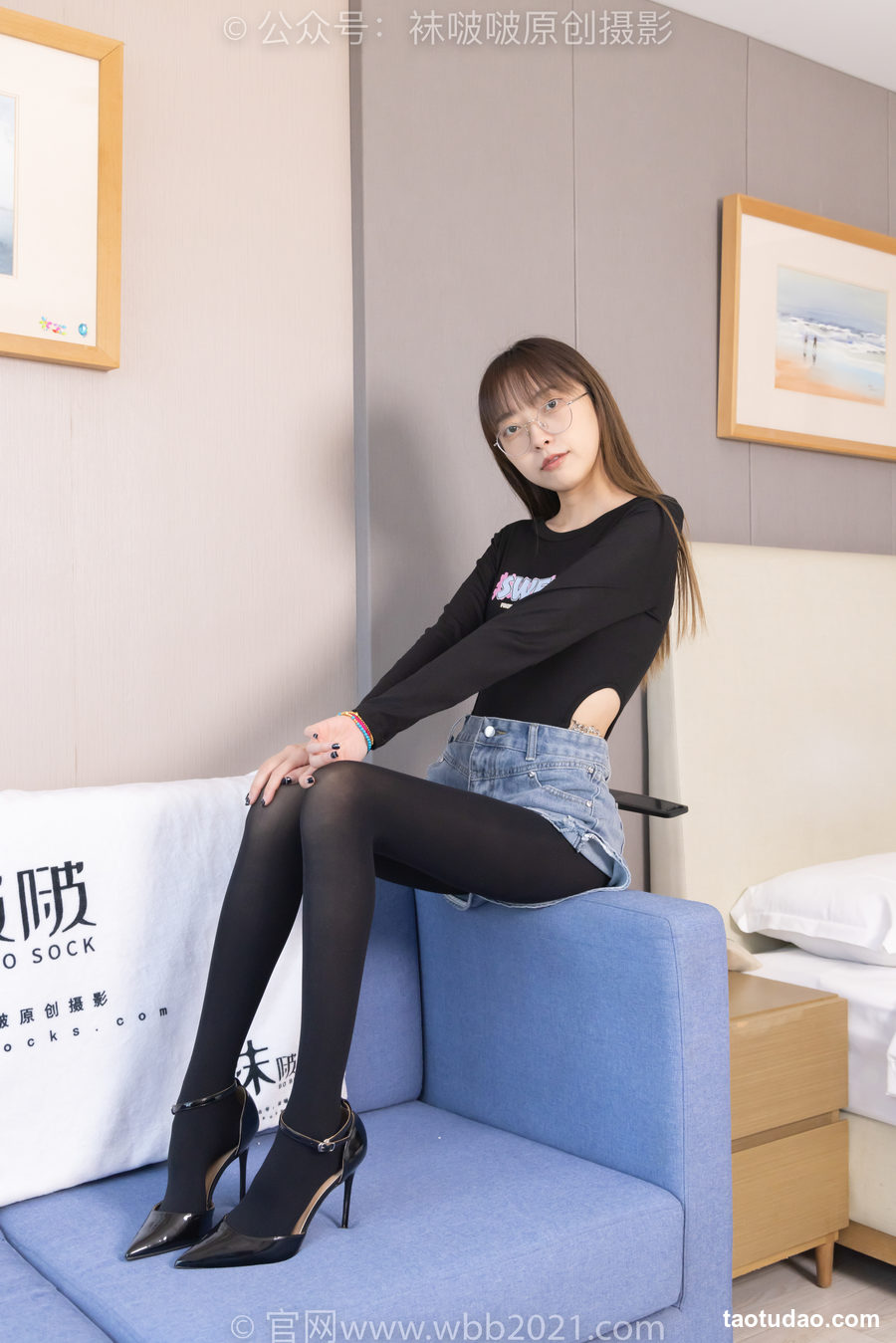图片[3]-[BoBoSocks袜啵啵]NO.321 稚予-高跟鞋、厚黑丝[150P+1V／6.01GB]-艺库
