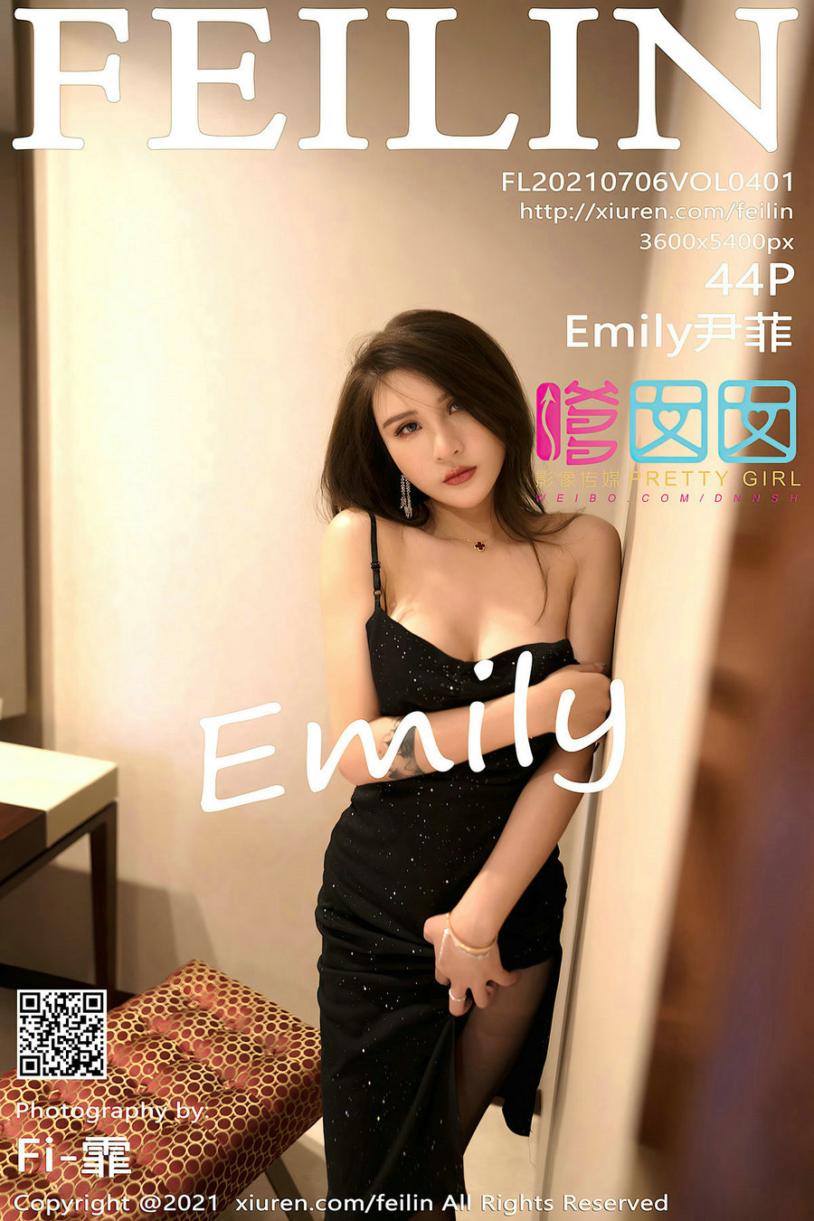 / FEILIN /嗲囡囡 2021.07.06 VOL.401 Emily尹菲 / 44P365MB / 秀人旗下-绅士图