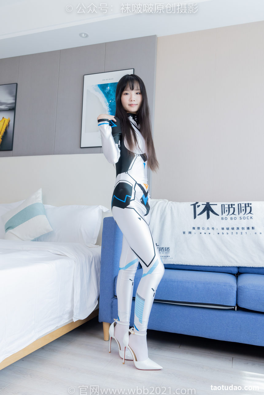 图片[3]-[BoBoSocks袜啵啵]NO.463 甜甜圈-高跟鞋、厚白丝、裸足、连体衣裤里丝[140P+1V／5.59GB]-艺库