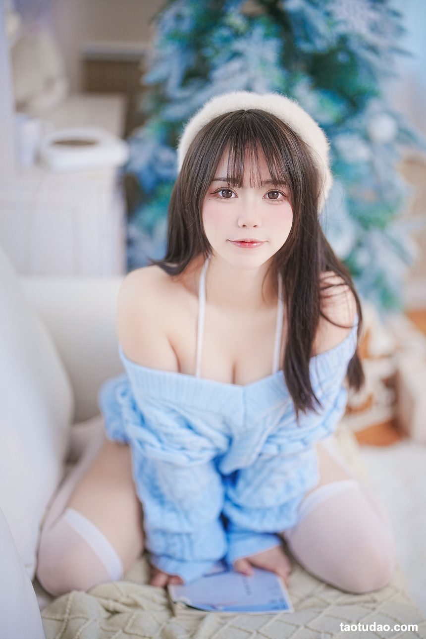 图片[2]-Tina很妖孽呀 – 蓝色秋冬毛衣 [27P-168MB]-艺库