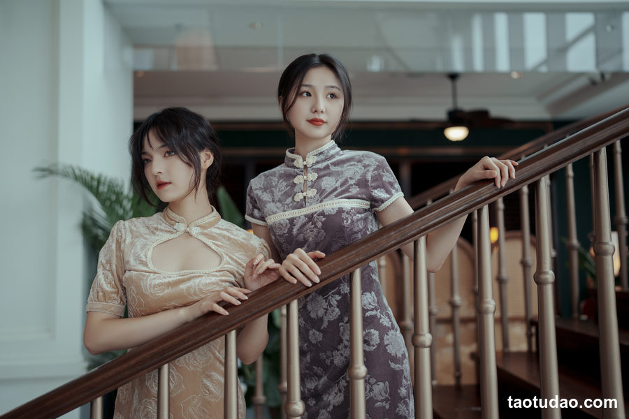 图片[4]-[YITUYU艺图语]2023.04.22 旗袍姐妹花 dudu [22+1P／201MB]-艺库