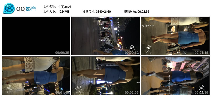 精选街拍视频 No.2274 午夜盛开的蓝色超短裙女郎 / 1.19GB / 街拍视频-绅士图