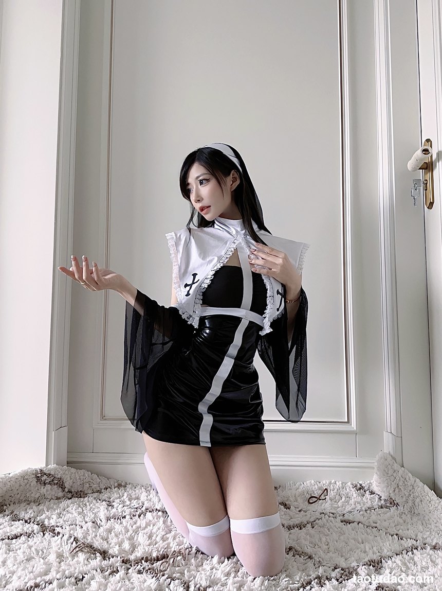 图片[2]-陈妮妮— 黑白修女服 [18P-56M]-艺库