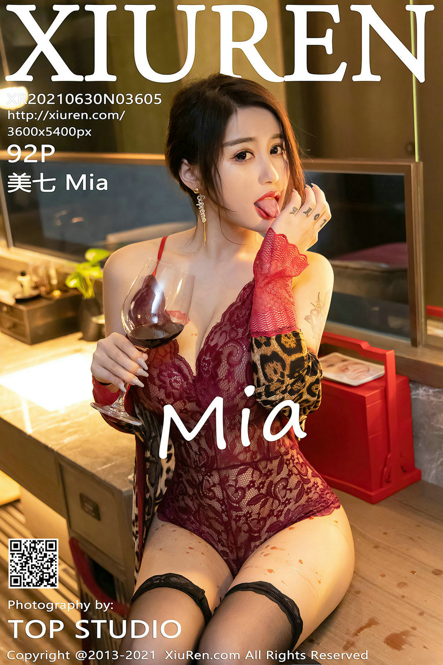 / 秀人美媛馆 / 2021.06.30 No.3605 美七Mia / 92P991MB / 秀人网-艺库