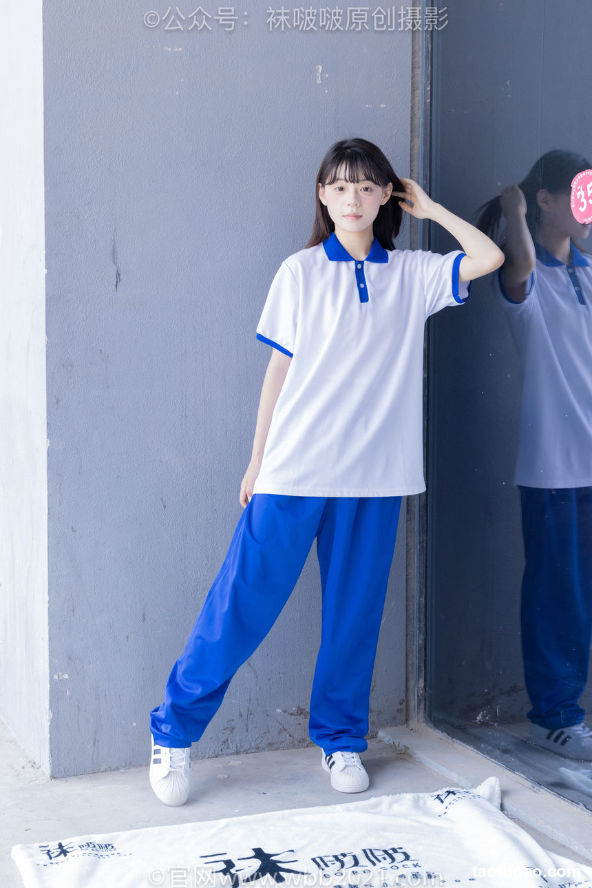 图片[3]-[BoBoSocks袜啵啵]NO.393 糯米-板鞋、白棉袜、裸足、校服[150P+1V／7.01GB]-艺库