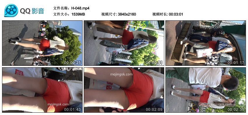 精选街拍视频 No.1008 街拍之魂作品 性感红热裤肉丝美妇 / 1V-1.50GB / 街拍视频-绅士图