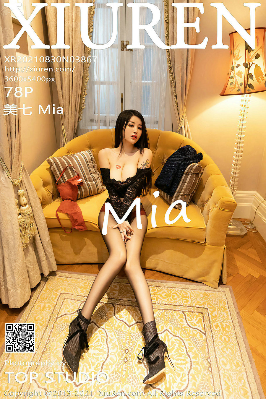 / 秀人美媛馆 / 2021.08.30 No.3867 美七 Mia / 78P811MB / 秀人网-绅士图