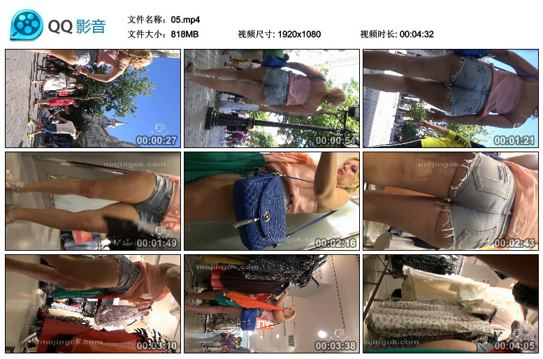 精选街拍视频 No.738 若只是初见作品 让人窒息的超短热裤丰臀熟女 / 1V-818MB / 街拍视频-绅士图